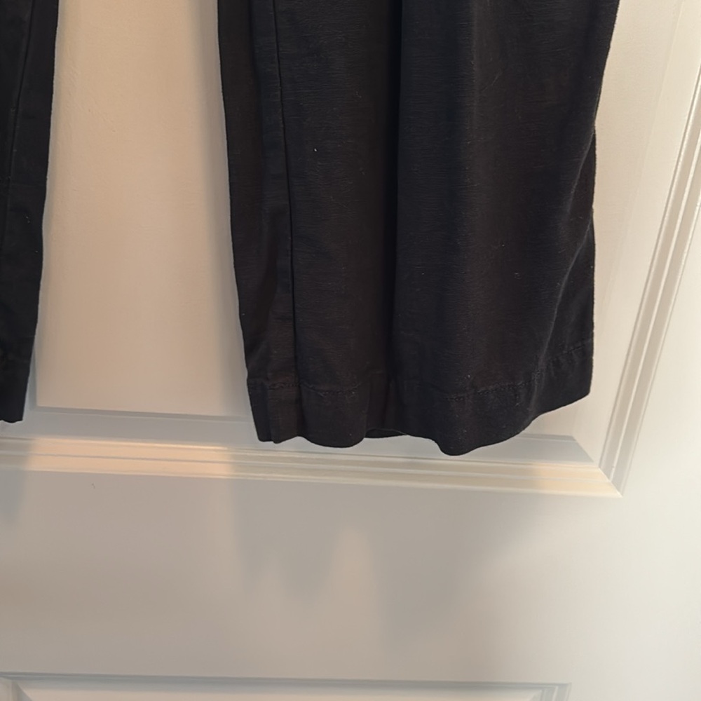 Black cotton flowy pants. Size medium Briggs brand. Worn once. Flattering fit. - Picture 3 of 3